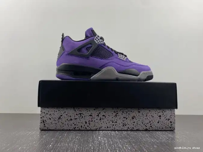 Scott Jordan Air Purple 4 Suede Travis x 0426